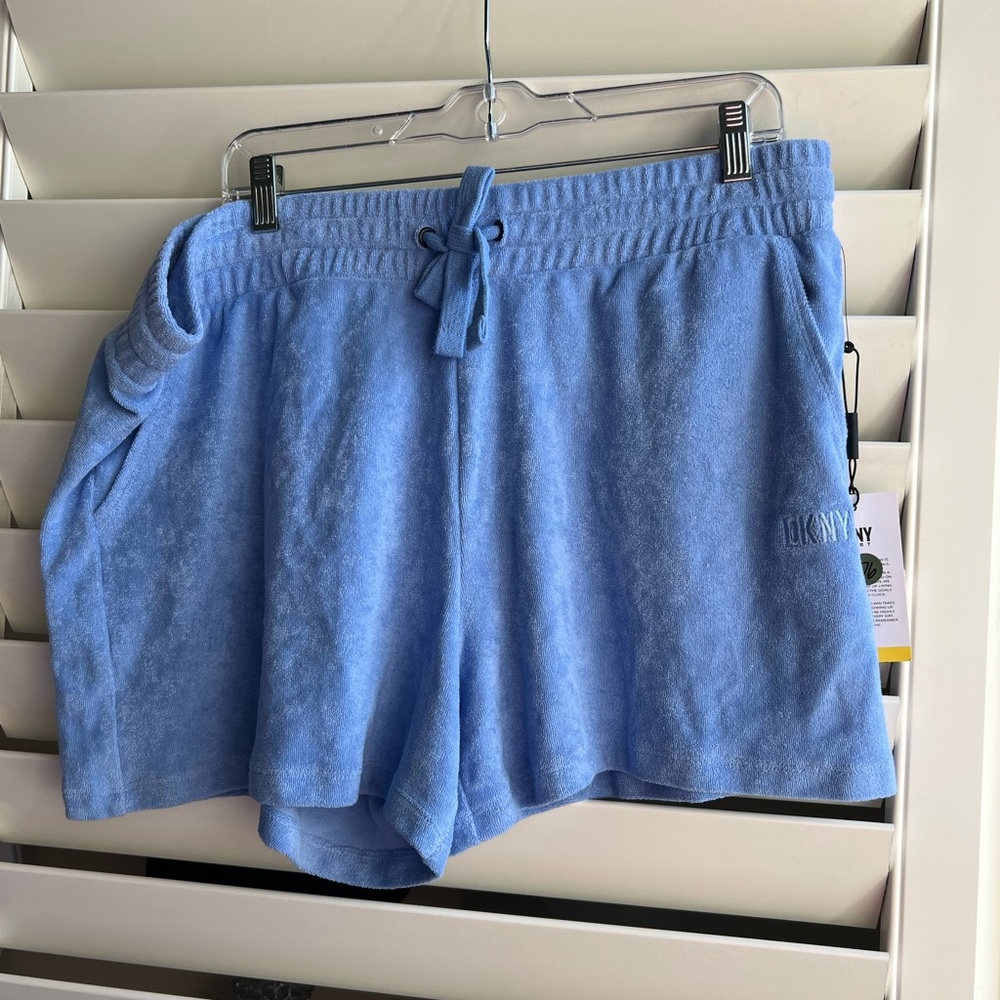DNKY Sport - Terry Shorts - XL - Blue - NWT